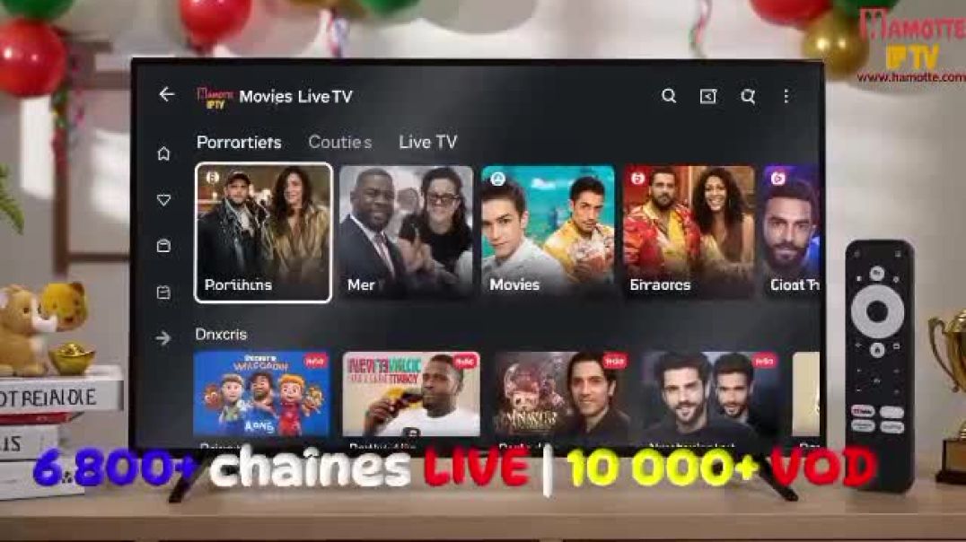 Plus de 6800 chaînes de télévision